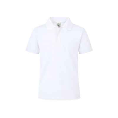 YPS180 Detské biele polo tričko „keya“