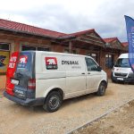 Profesionálny polep firemného vozidla Eurovat Autodiely – biela samolepiaca fólia s vysokokvalitnou potlačou.