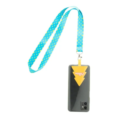 Subyard Mobile Xmas – lanyard s držiakom mobilného telefónu RPET na zákazku