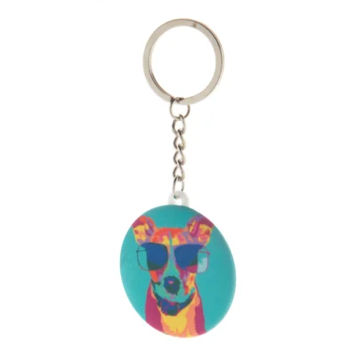 KeyBadge RPET Mini – RPET placka prívesok na kľúče